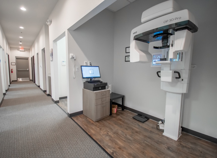 OP 3D Pro machine in office setting at Pleasant Run Family Dentistry